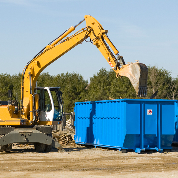 are there any restrictions on where a residential dumpster can be placed in Mayer Arizona